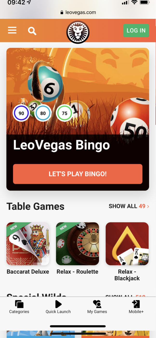 LeoVegas launches Bingo