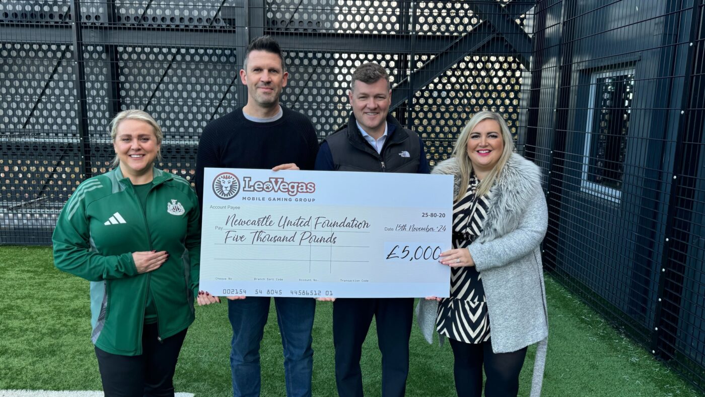 LeoVegas Group donates £5,000 to Newcastle United Foundation